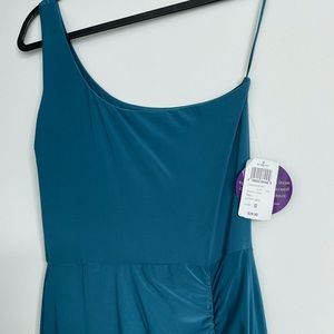 Teal Windsor Janie Formal One Shoulder Dress